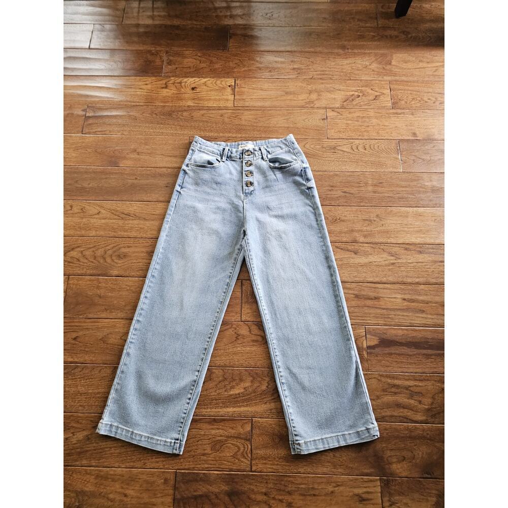 Oat New York Wide Leg Cropped Pants Women’s Size 8/29 Bohemian High Rise